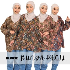 Blouse Bunga Kecil (Curve)