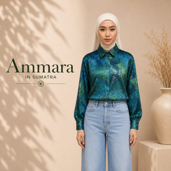 Ammara Premium Jacquard Emboss Blouse