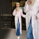 Camellia Bloom Outer Abaya