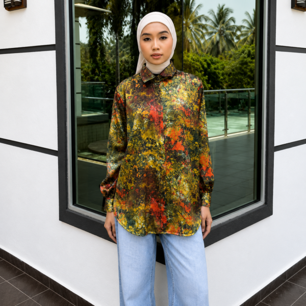 Ammara Premium Jacquard Emboss Blouse