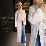 Camellia Bloom Outer Abaya