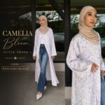 Camellia Bloom Outer Abaya