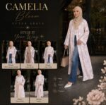 Camellia Bloom Outer Abaya