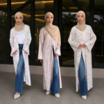 Camellia Bloom Outer Abaya