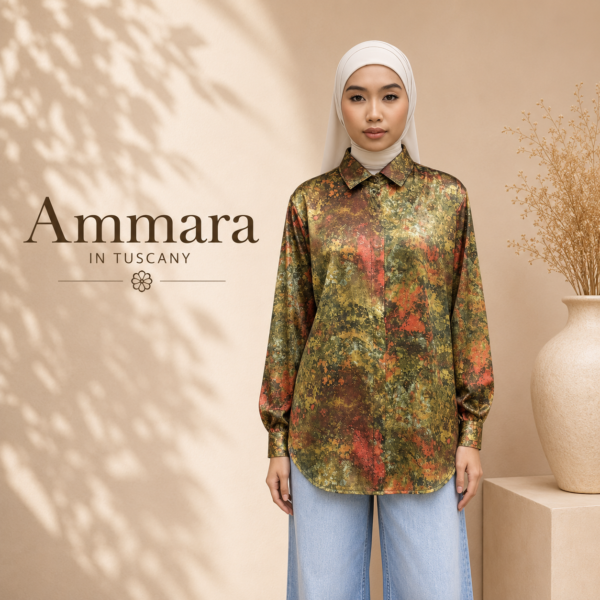 Ammara Premium Jacquard Emboss Blouse